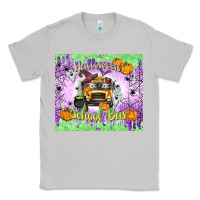 Moon Dust Halloween School Bus Classic Tee - texasbilliewilder