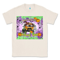 Natural Halloween School Bus Classic Tee - texasbilliewilder