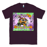 Plum Halloween School Bus Classic Tee - texasbilliewilder