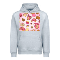 Heather Grey mexican pan dulce Urban Hoodie - MaliasSmallBusiness