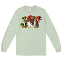 Matcha african american santa joy with sunflowers Long Sleeve Tee - RanaPortraitStore