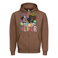 Chestnut happy easter heifer Zipper Hoodie - Neo Western
