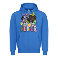 True Royal happy easter heifer Zipper Hoodie - Neo Western