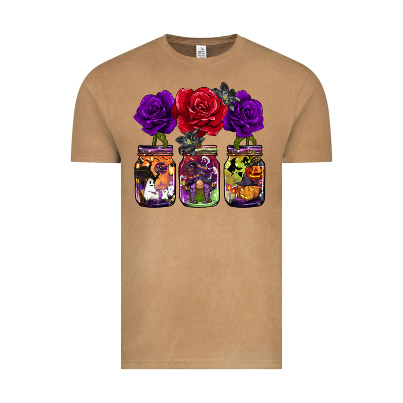 Halloween Jars Rose Vintage Tee by BarkalooDesign | Teevron