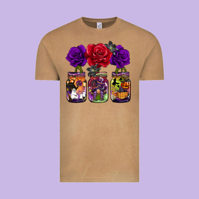 Halloween Jars Rose Vintage Tee Designed By Barkaloodesign