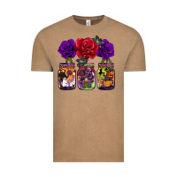 Vintage Coffee halloween jars rose Vintage Tee - BarkalooDesign