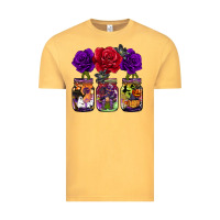 Vintage Mustard halloween jars rose Vintage Tee - BarkalooDesign