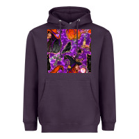 Plum halloween witch seamless pattern Heavyweight Hoodie - BundleAndBundleShop
