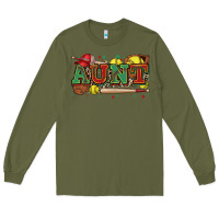 Army Green aunt softball Long Sleeve Tee - Zillion Design Studio