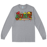 Heather Grey aunt softball Long Sleeve Tee - Zillion Design Studio