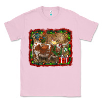 Bubblegum Pink christmas farm animals Classic Tee - RanaPortraitStore
