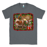 Charcoal Heather christmas farm animals Classic Tee - RanaPortraitStore