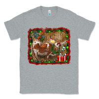 Heather Grey christmas farm animals Classic Tee - RanaPortraitStore