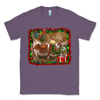 Lavender christmas farm animals Classic Tee - RanaPortraitStore