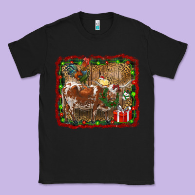 Christmas Farm Animals Classic Tee Designed By Ranaportraitstore