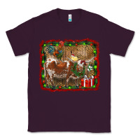 Plum christmas farm animals Classic Tee - RanaPortraitStore