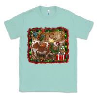 Seafoam christmas farm animals Classic Tee - RanaPortraitStore