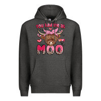 Charcoal Heather you had me at moo Premium Hoodie - MaliasSmallBusiness