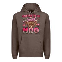 Coffee you had me at moo Premium Hoodie - MaliasSmallBusiness