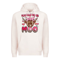 Pale Pink you had me at moo Premium Hoodie - MaliasSmallBusiness