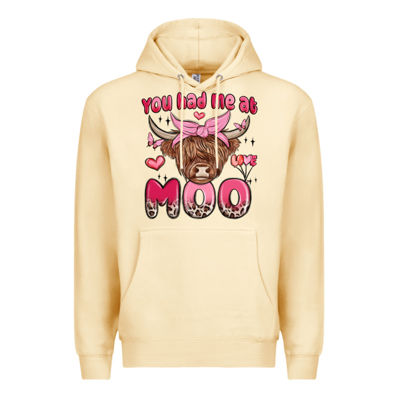 You Had Me At Moo Premium Hoodie by MaliasSmallBusiness | Teevron