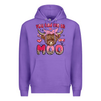 Purple you had me at moo Premium Hoodie - MaliasSmallBusiness