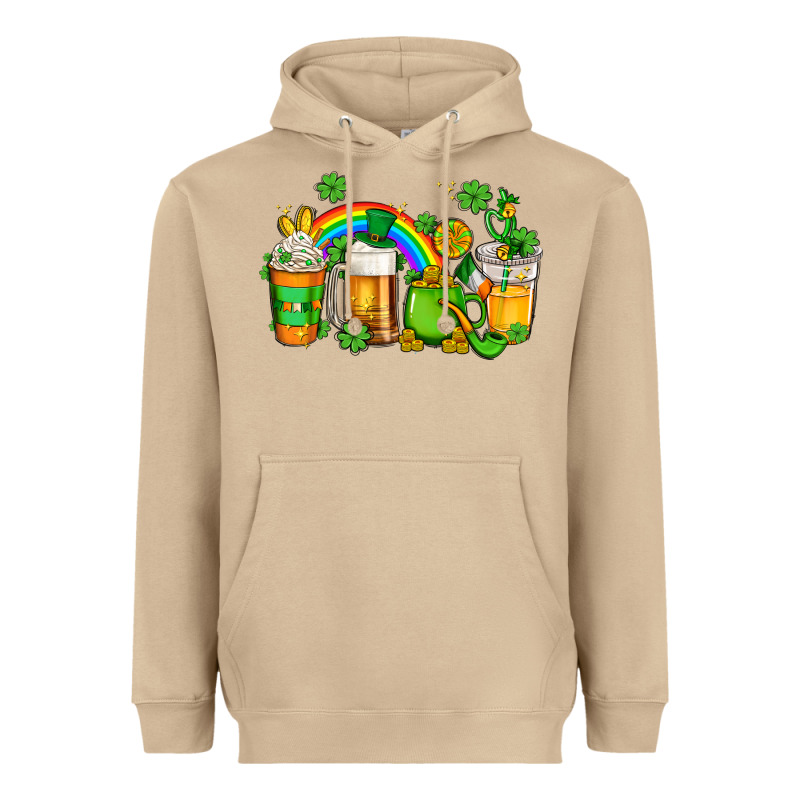 St Patricks Coffee Heavyweight Hoodie by AdoDesignShop | Teevron