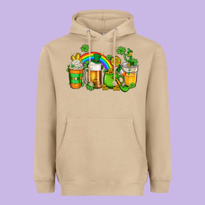 St Patricks Coffee Heavyweight Hoodie Designed By Adodesignshop