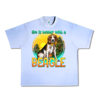 Grape Ice life is better with a beagle Urban Heavy Tee - texasbilliewilder