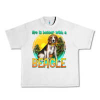 Lunar Rock life is better with a beagle Urban Heavy Tee - texasbilliewilder