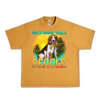 Peanut Butter life is better with a beagle Urban Heavy Tee - texasbilliewilder