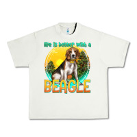 Pistachio life is better with a beagle Urban Heavy Tee - texasbilliewilder