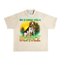 Sandshell life is better with a beagle Urban Heavy Tee - texasbilliewilder