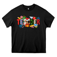 Black Christmas teacher Heavy Core Tee - CowhideDigitalArt