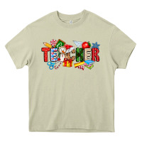 Mossy Christmas teacher Heavy Core Tee - CowhideDigitalArt