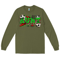 Army Green aunt soccer Long Sleeve Tee - Zillion Design Studio
