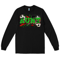 Black aunt soccer Long Sleeve Tee - Zillion Design Studio