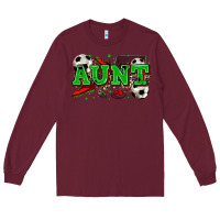 Burgundy aunt soccer Long Sleeve Tee - Zillion Design Studio