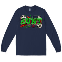 Navy aunt soccer Long Sleeve Tee - Zillion Design Studio