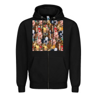 Black western farm animals seamless pattern Zipper Hoodie - HRA Design Shop