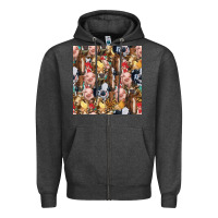 Charcoal Heather western farm animals seamless pattern Zipper Hoodie - HRA Design Shop