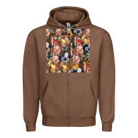Chestnut western farm animals seamless pattern Zipper Hoodie - HRA Design Shop