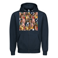 Navy western farm animals seamless pattern Zipper Hoodie - HRA Design Shop