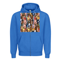 True Royal western farm animals seamless pattern Zipper Hoodie - HRA Design Shop