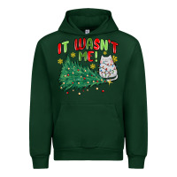 Forest Green it wasn't me! christmas cat Urban Hoodie - MaliasSmallBusiness