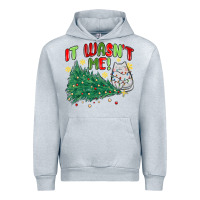 Heather Grey it wasn't me! christmas cat Urban Hoodie - MaliasSmallBusiness