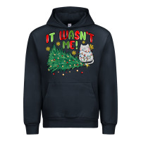 Navy it wasn't me! christmas cat Urban Hoodie - MaliasSmallBusiness