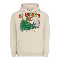 Pigment French Oak it wasn't me! christmas cat Urban Hoodie - MaliasSmallBusiness