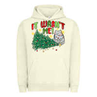 Pigment Pistachio it wasn't me! christmas cat Urban Hoodie - MaliasSmallBusiness