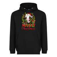Black Mooey christmas Heavyweight Hoodie - Artiststas